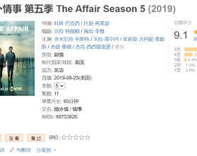 婚外情事 The Affair S01～S05【豆瓣9.1高分美剧】[免费在线观看][免费下载][网盘资源][欧美影视]